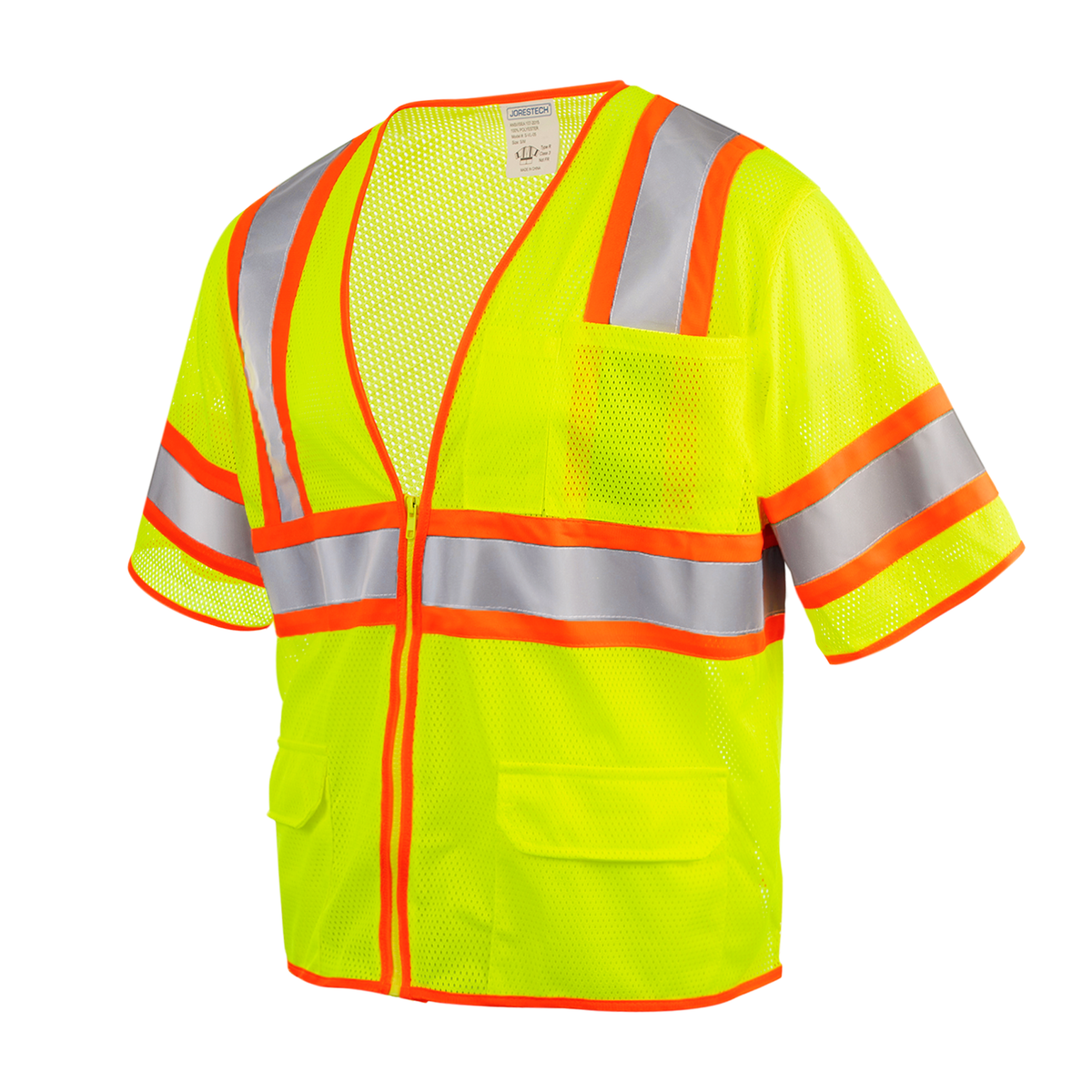 Hi-Vis Heat Transfer Reflective Safety Pocket Shirt