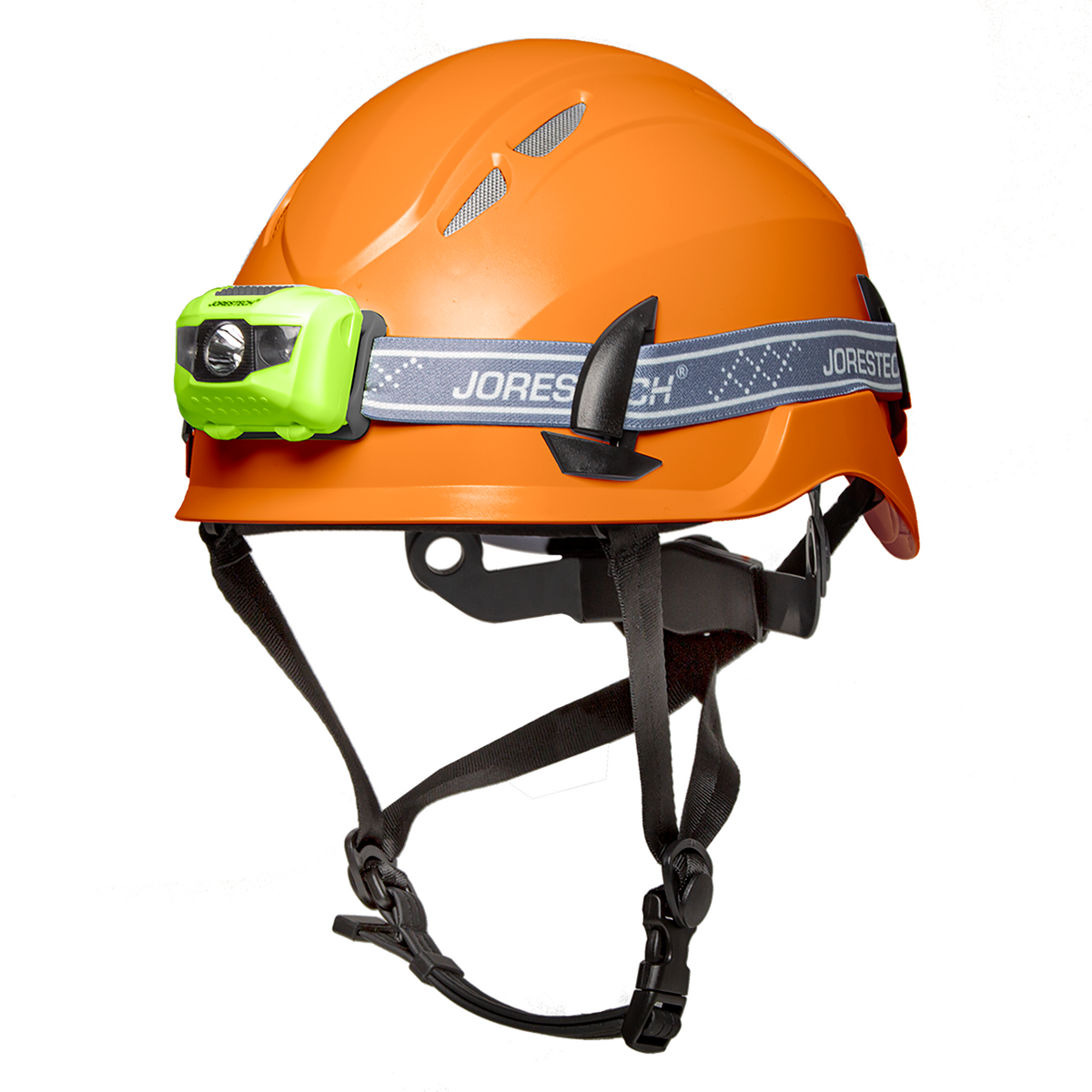 ANSI Ventilated Climbing Hard Hat Combo | Earmuffs & Face Shield Lime by JORESTECH